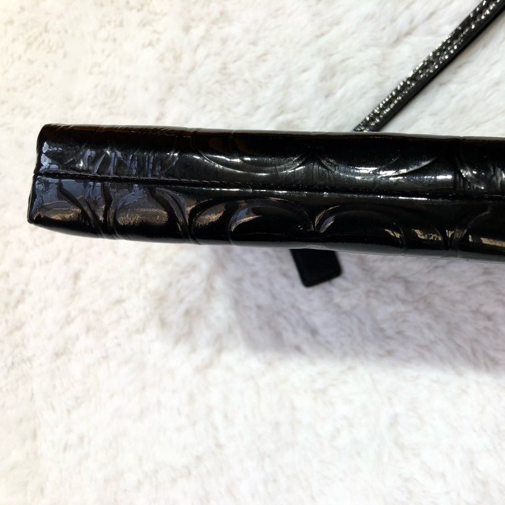 Coach Embossed Patent Leather Wristlet - Picture 4 of 9